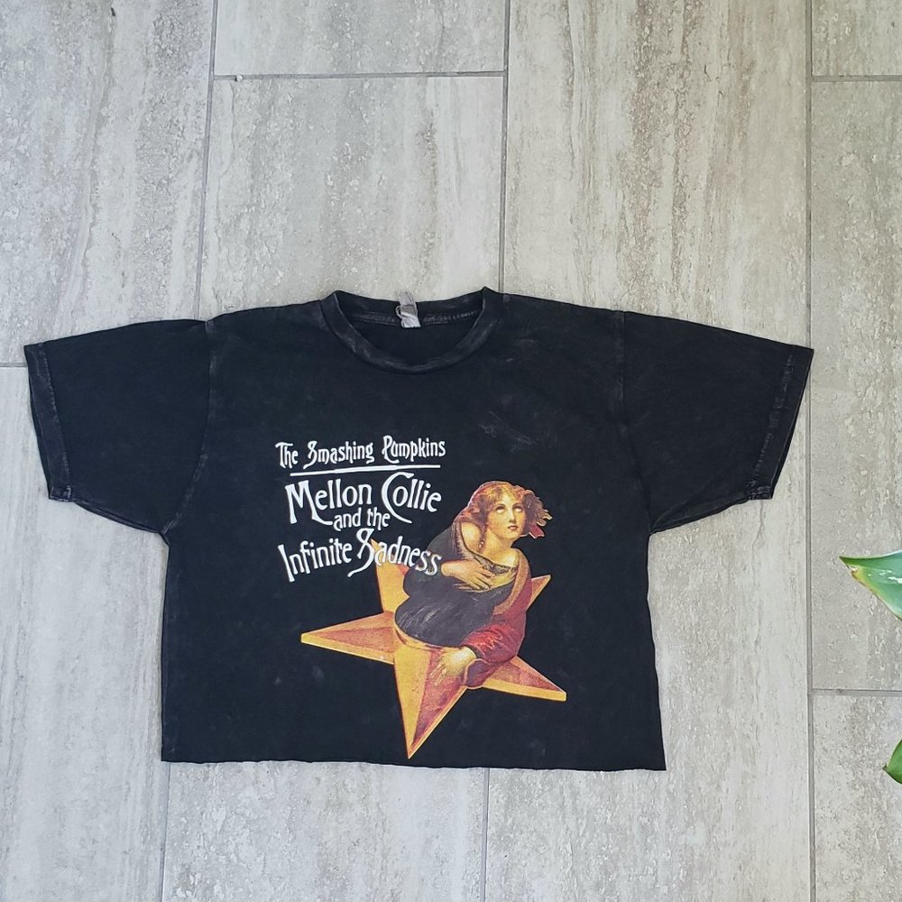 The Smashing Pumkins cropped top shirt vintage style